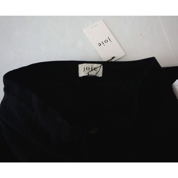 Joie B2294F09195 Women's Sz 6/SM Caviar Black Lierre Wide-Leg Cropped Pants $228 - Picture 10 of 15